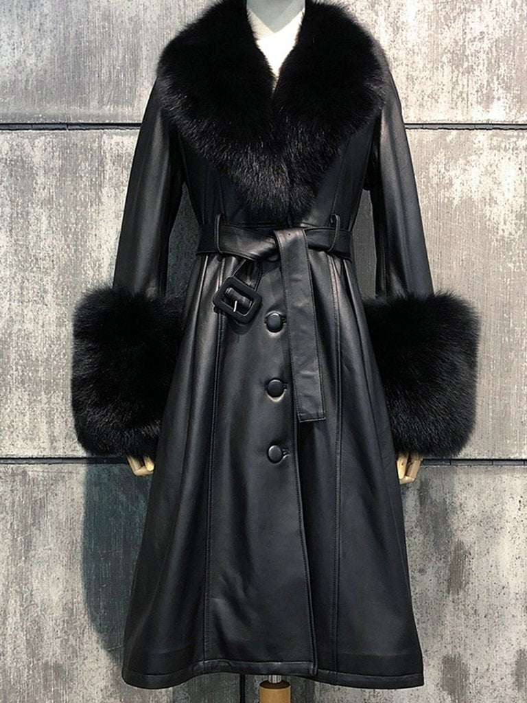Foxy Brown Fur Collar Coat – CutieBoots Boutique