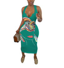 Load image into Gallery viewer, African Beauty Bodycon Dress

