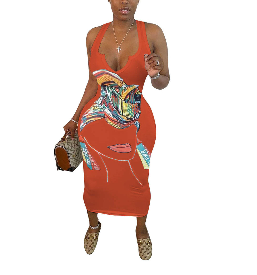African Beauty Bodycon Dress