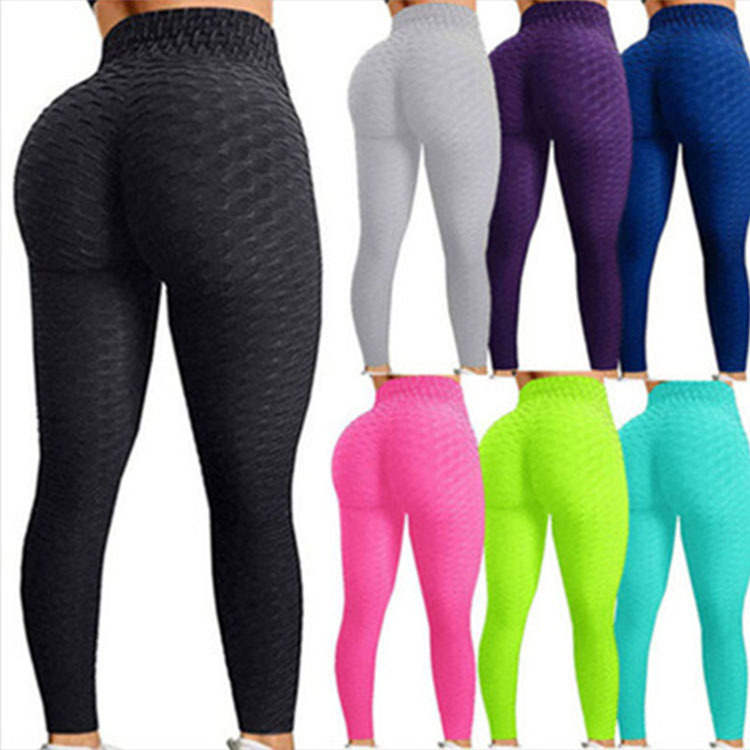 A AGROSTE Scrunch Butt Lifting Seamless Leggings Booty High Waisted Workout  Yoga Pants Anti-Cellulite Scrunch Pants Pink-L 