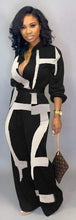 Load image into Gallery viewer, Black and White Jumpsuit
