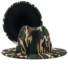 Load image into Gallery viewer, Camouflage Fedora Hats
