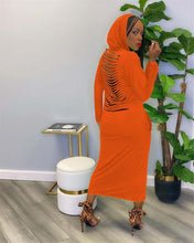 Load image into Gallery viewer, Casual Hooded Maxi Dress
