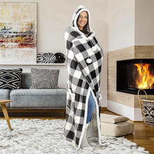 Load image into Gallery viewer, Cozy Plush Hooded Blanket
