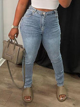 Load image into Gallery viewer, Voluptuous V Cutout Denim Jeans
