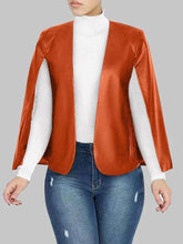 Load image into Gallery viewer, Faux Leather Cape Jacket
