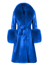 Load image into Gallery viewer, Foxy Brown Fur Collar Coat
