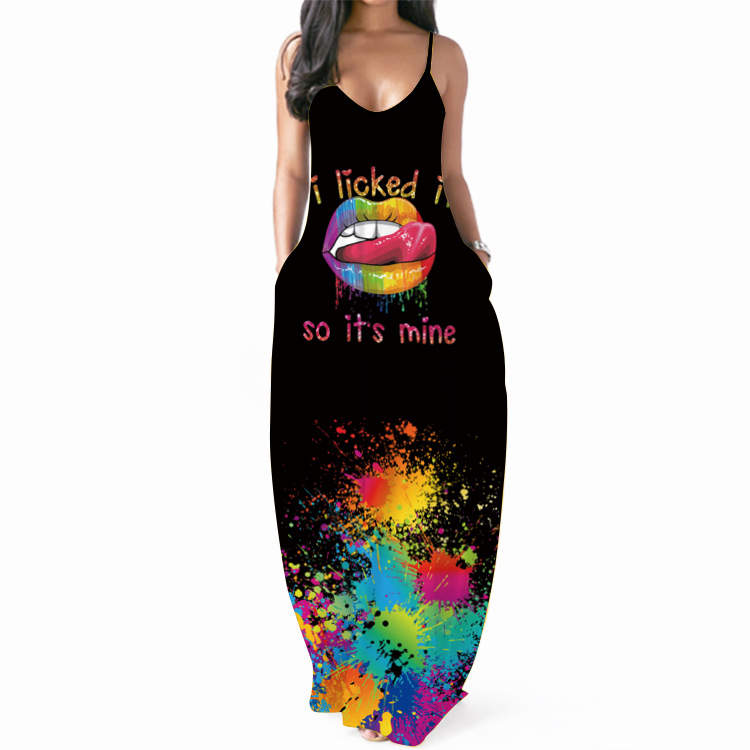 I Licked It and Liked It Maxi Dress With Pockets