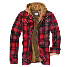 Load image into Gallery viewer, Lumberjack Hooded Mens Jacket

