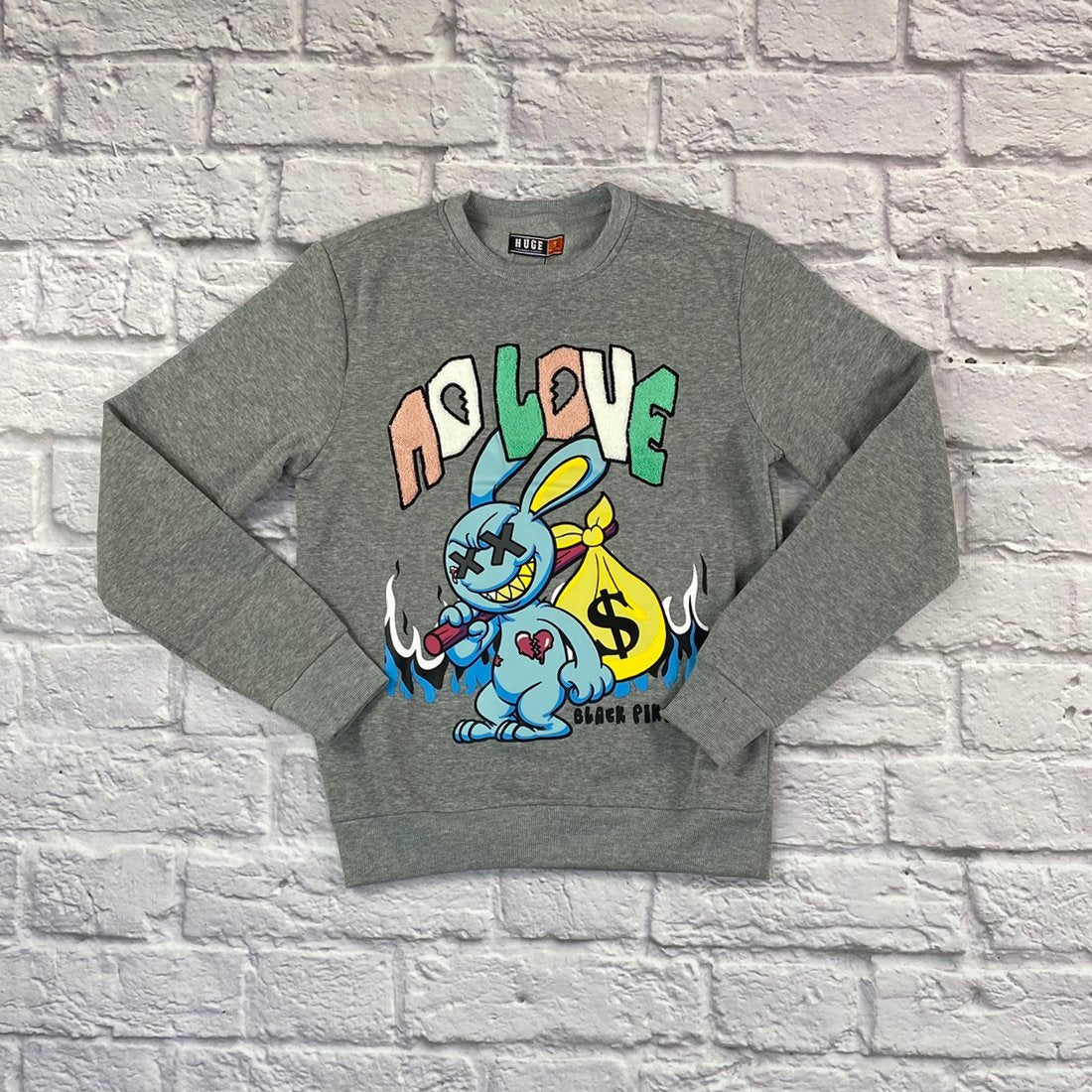 Black Pike No Love Hustle Rabbit Sweatshirt – CutieBoots Boutique