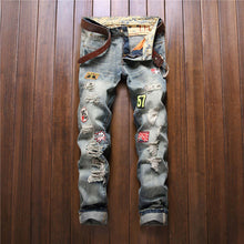 Load image into Gallery viewer, Patches Denim Jeans
