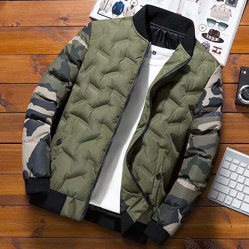 Quilted Jacket W/ Camo Sleeve