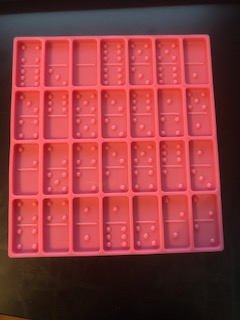 Silicone Domino Mold - Pink